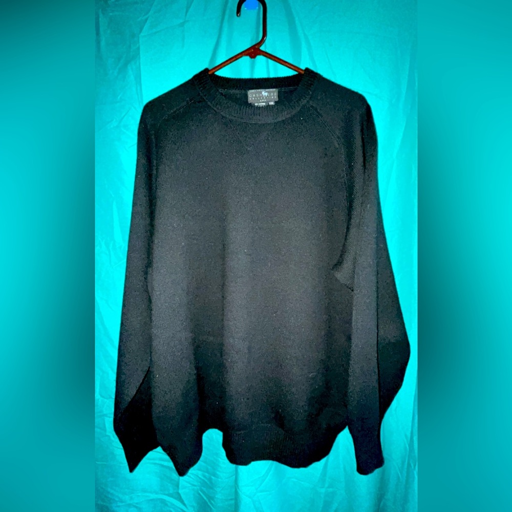 Saks Fifth Avenue 100% Cashmere Sweater Black XL